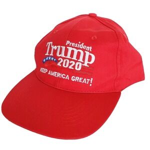 Keep America Great Strapback Hat President Trump 2020 Campaign Cap Maga‎ Red